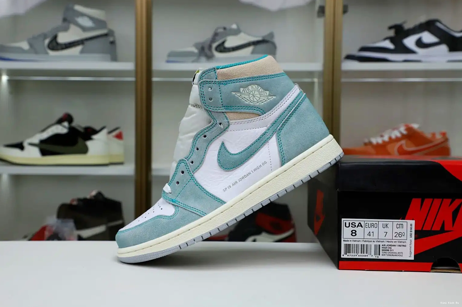 'TURBO AIR 1 OG GREEN' Kimikick JORDAN HIGH RETRO 0711